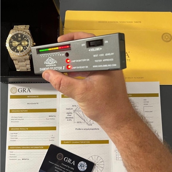 COPY - FULLY ICED MOISSANITE WATCH - Picture 1 of 7